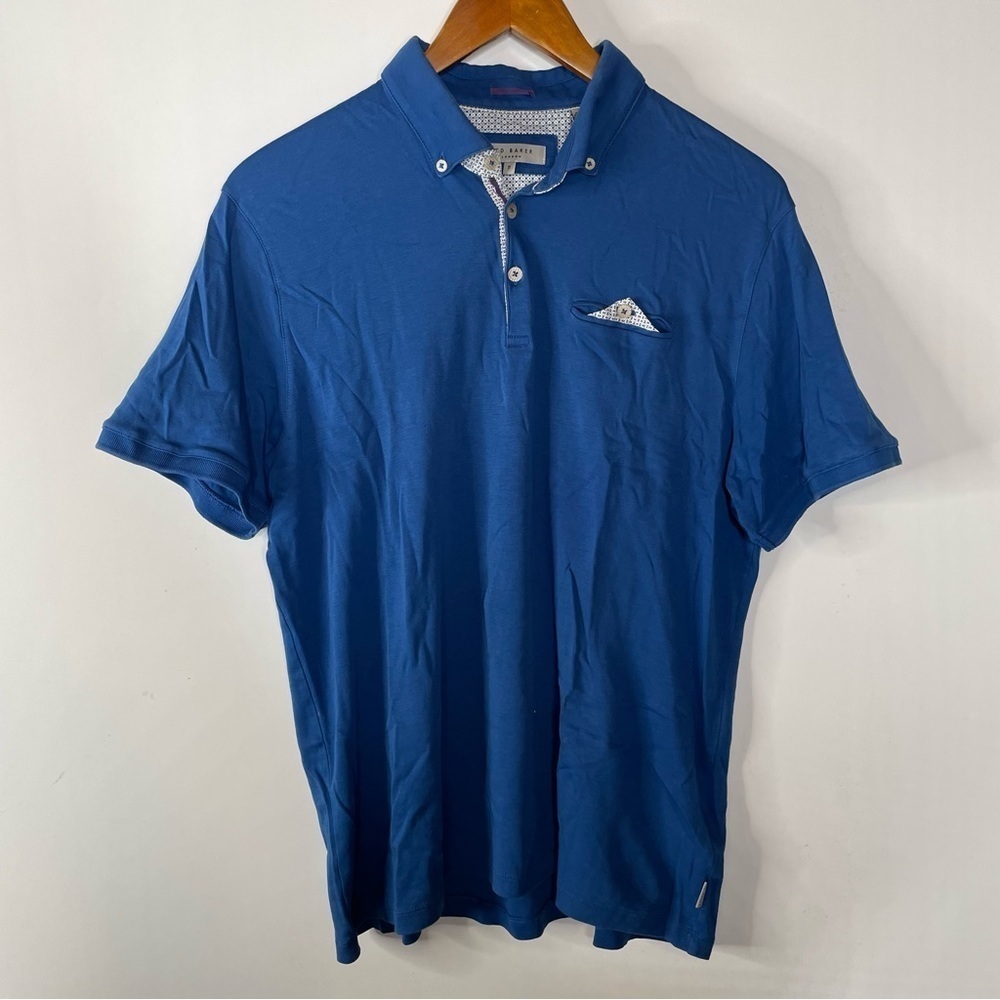 Ted Baker Men’s Blue Polo Shirt Size 5‎